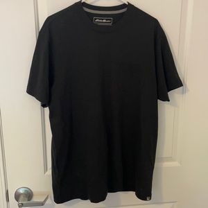 Men’s black pocket tshirt, size large, Eddie Bauer legend wash